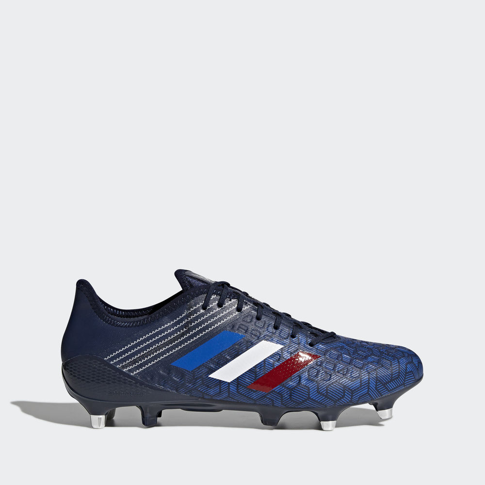 Adidas Predator Malice Control Sg - παπουτσια ραγκμπι ανδρικα - Σκουρο Μπλε/Μπλε/Ασημι Μεταλλικός,Μέ